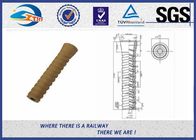 SDU35 HDPE Dowel Plastic And Rubber Part Used In W14 Rail Fastening System