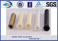 Black Plastic And Rubber Part Railway HDPE And PA66 Dowel For Screw