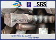 M20x100mm Special Railroad Bolts With Clip Bolt Head HDG Coating